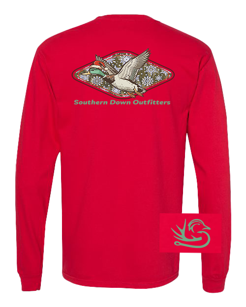 Christmas Mallard Long Sleeve Tee