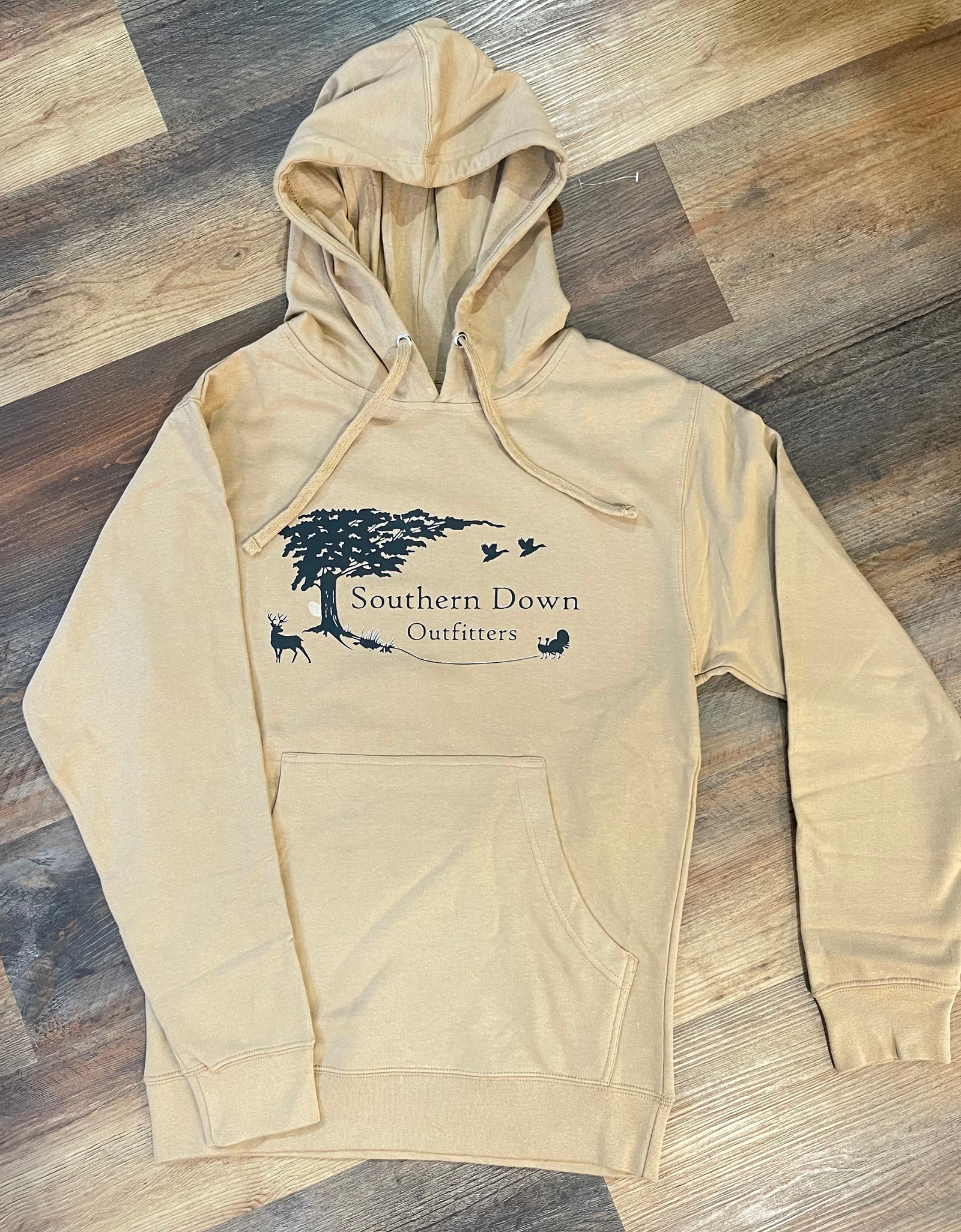 Hoodie - Tan Oak Tree Logo