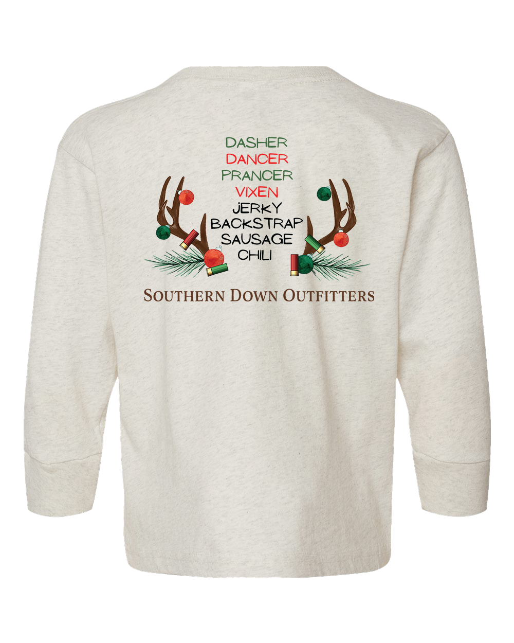 Christmas - Dasher Dancer Toddler LS Tee