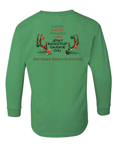 Christmas - Dasher Dancer Youth LS Tee