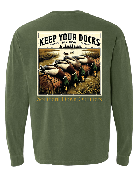 Ducks in a Row LS Tee