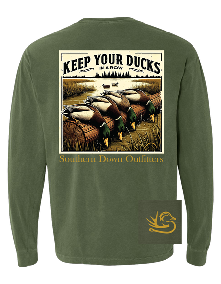 Ducks in a Row LS Tee