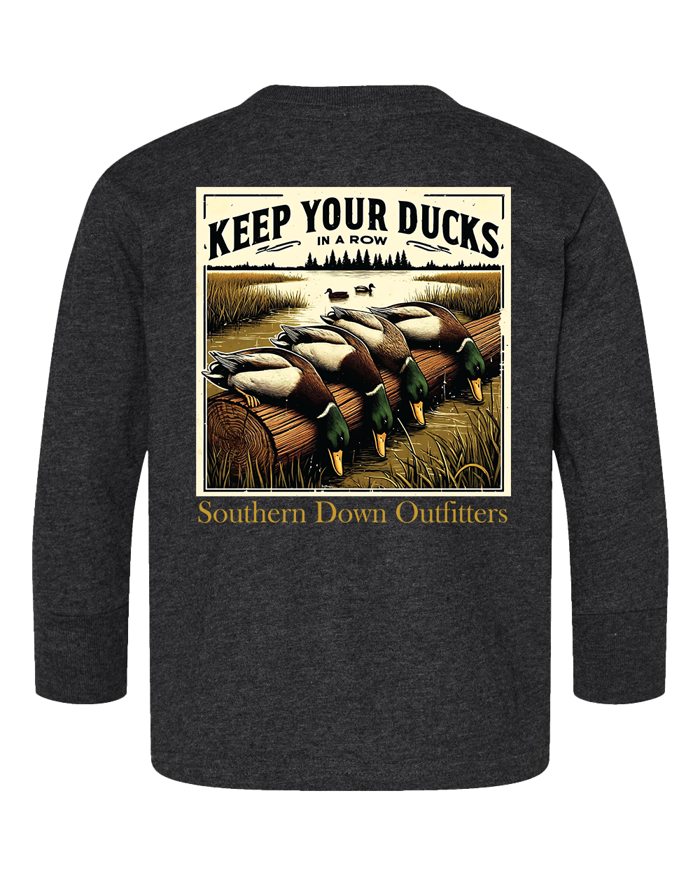 Ducks in a Row Toddler LS Tee