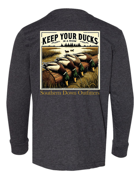 Ducks in a Row Youth LS Tee