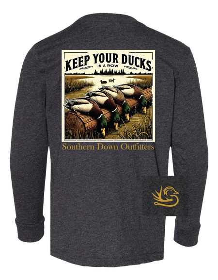 Ducks in a Row Youth LS Tee