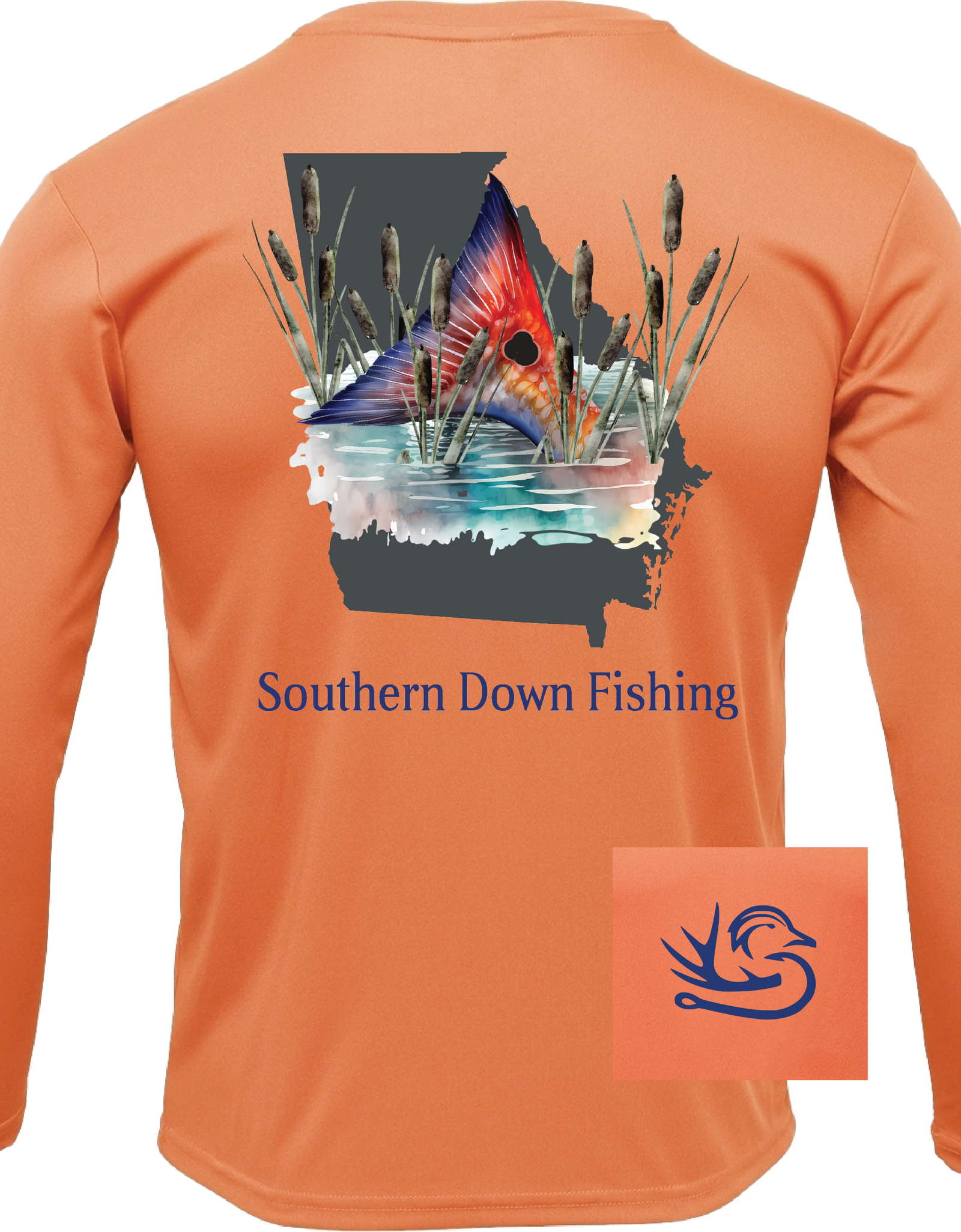 Georgia Redfish UPF Fishing Shirt