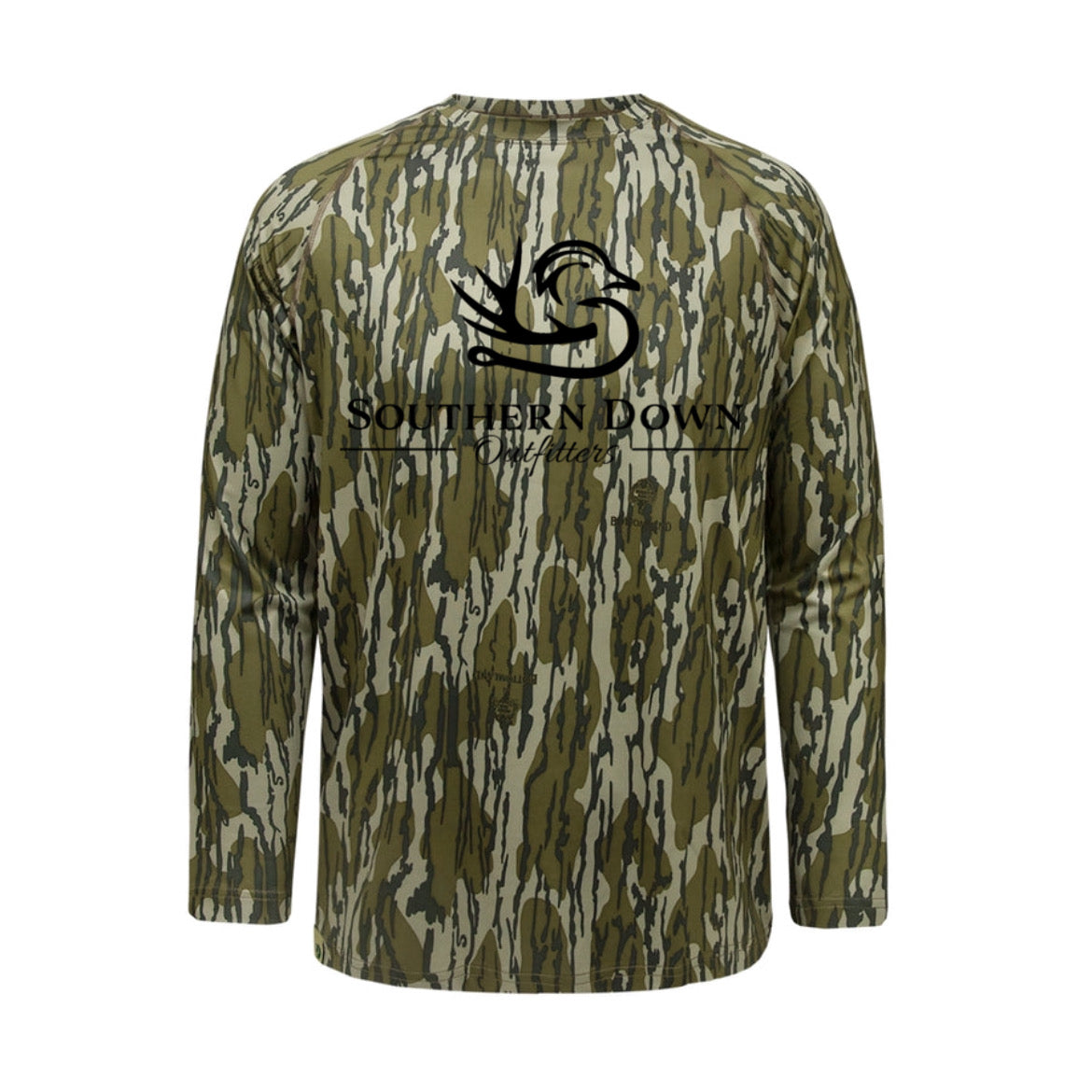 Long Sleeve Camo Bottom Land Shirt UPF Shirt