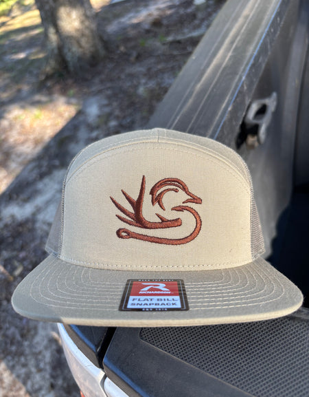 SDO Logo Pale Khaki/ Loden 7 Panel Hat