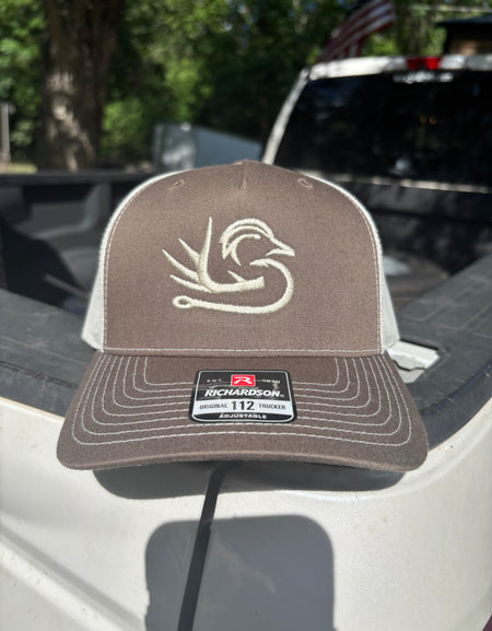 Southern Down Outfitters Richardson Chocolate Chip Ivory Logo Hat