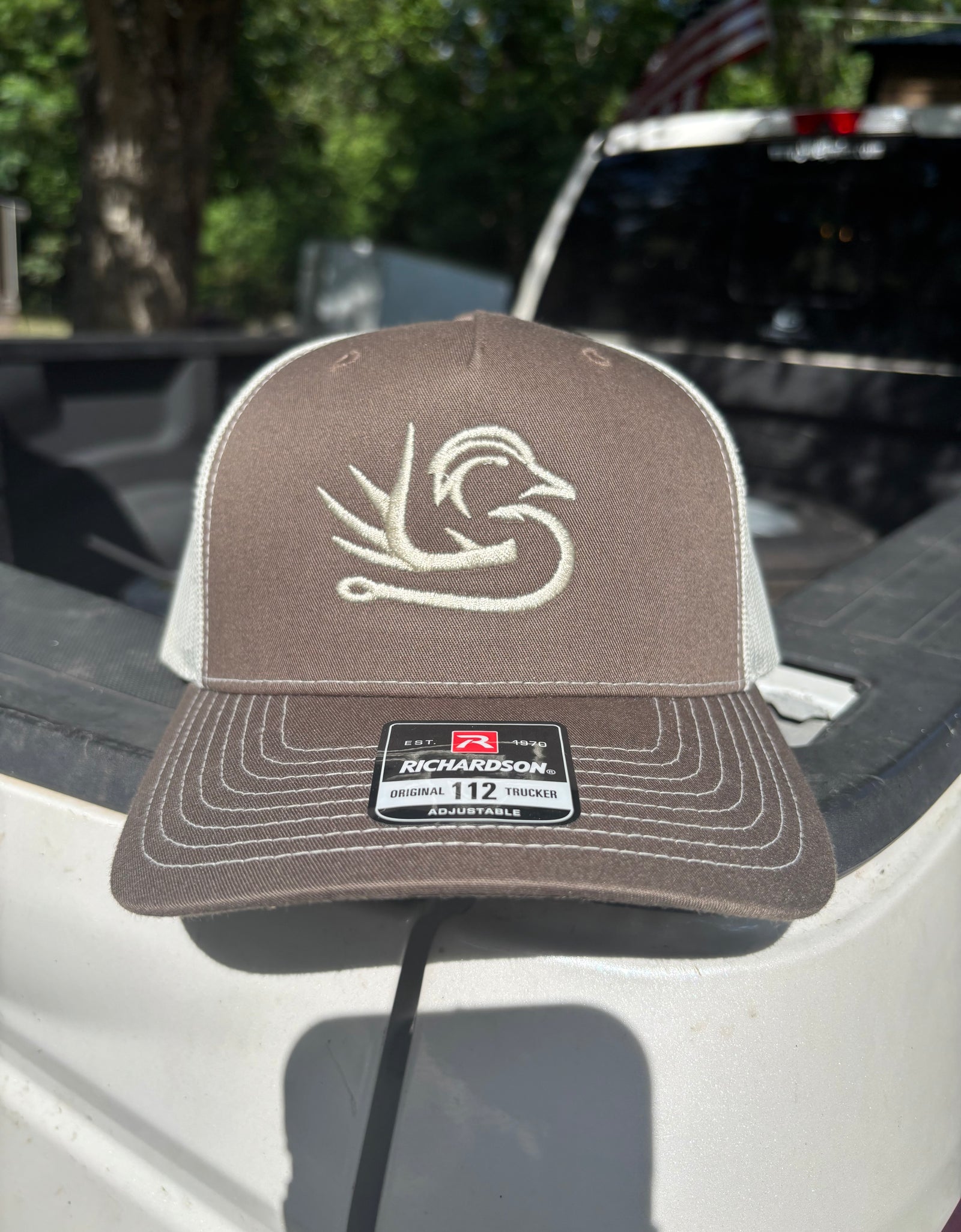 Southern Down Outfitters Richardson Chocolate Chip Ivory Logo Hat