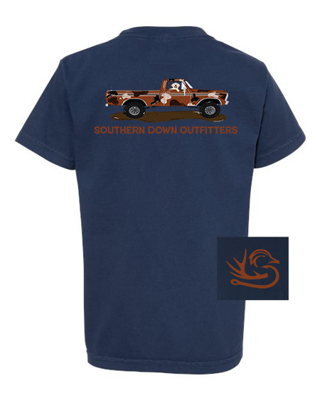Pup In Truck Youth Tee