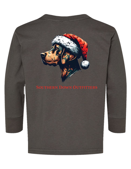 Christmas - Santa Dog Toddler LS Tee