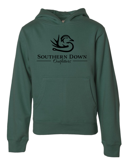 Hoodie - YOUTH Alpine Green Classic Logo