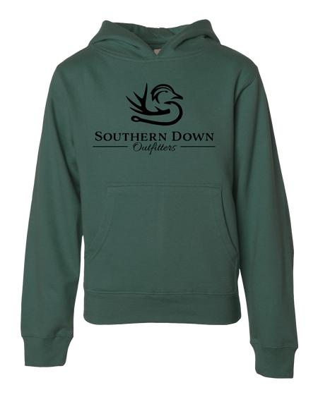 Hoodie - YOUTH Alpine Green Classic Logo