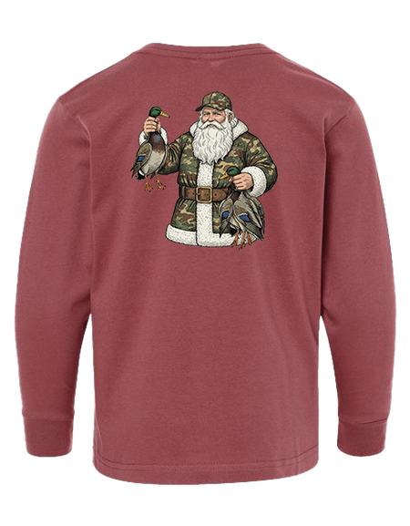 Santa's Ducks Toddler Long Sleeve Tee