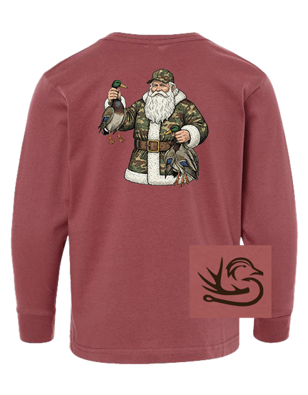 Santa's Ducks Toddler Long Sleeve Tee