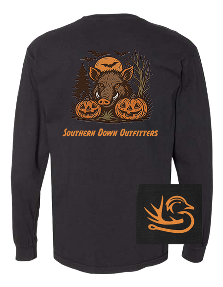 Spooky Hog Long Sleeve Tee