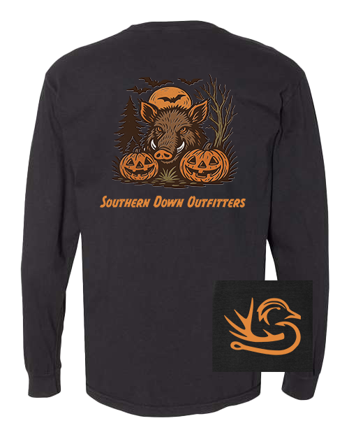 Spooky Hog Long Sleeve Tee
