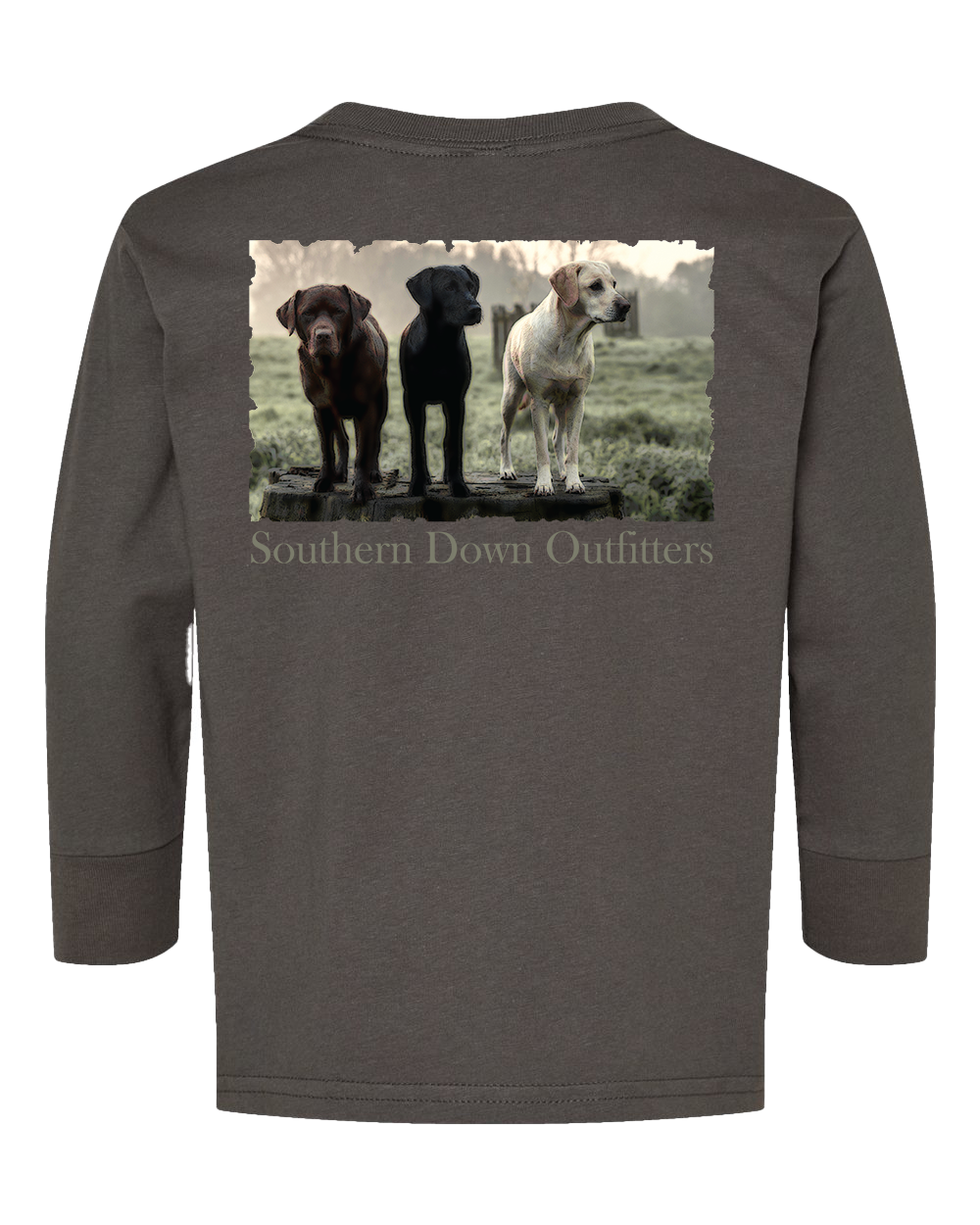 Three Dogs Toddler LS Tee