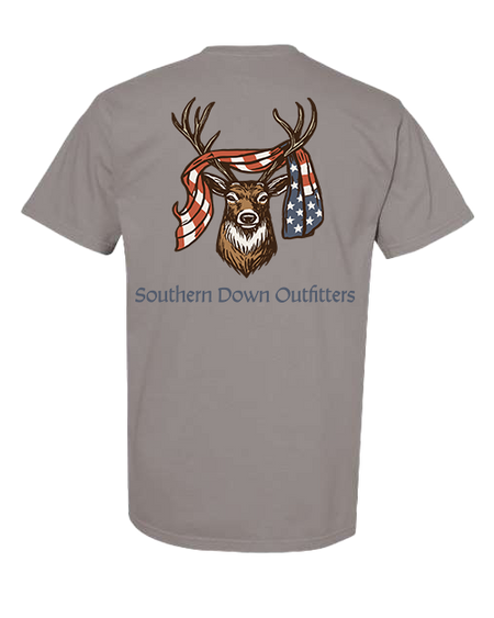 USA Deer Flag Youth Tee