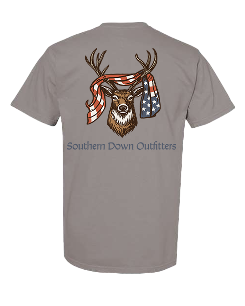 USA Deer Flag Youth Tee