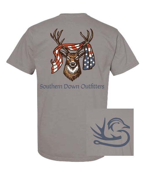 USA Deer Flag Youth Tee