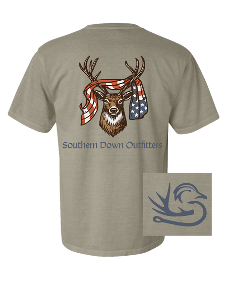 USA Deer Flag Tee