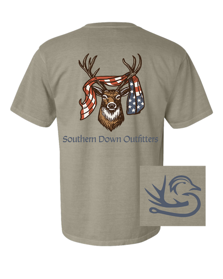 USA Deer Flag Tee