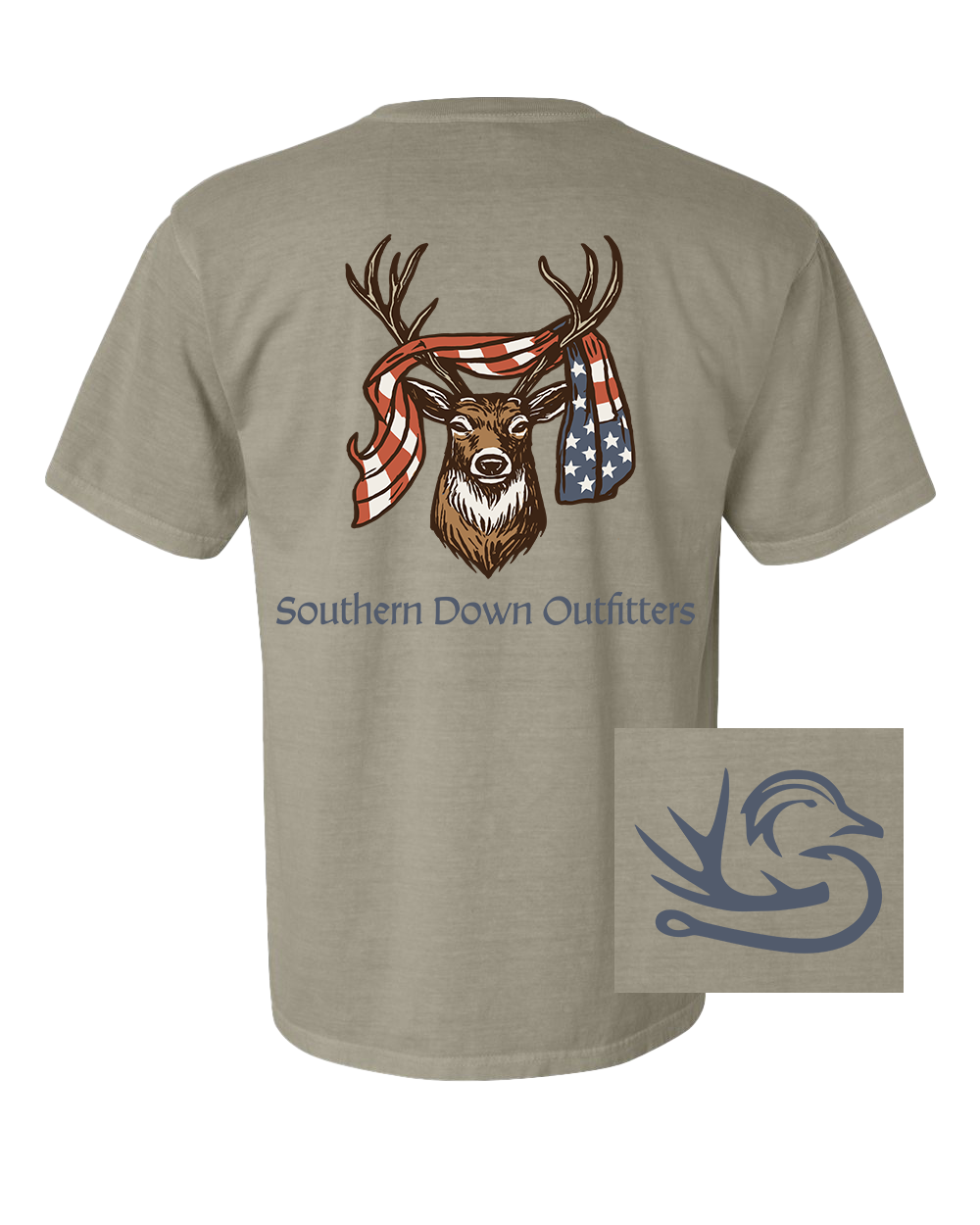 USA Deer Flag Tee