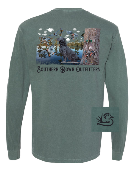 Black Lab Swamp Long Sleeve Tee