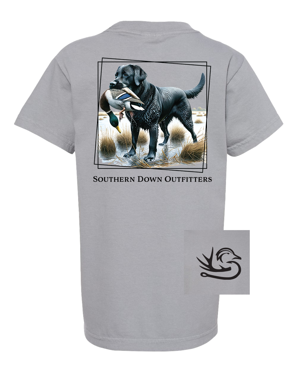 Black Lab Duck Youth Tee