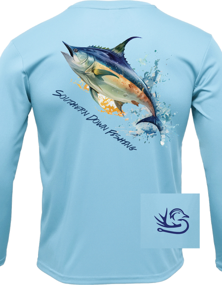 Blue Tuna Fishing Shirt