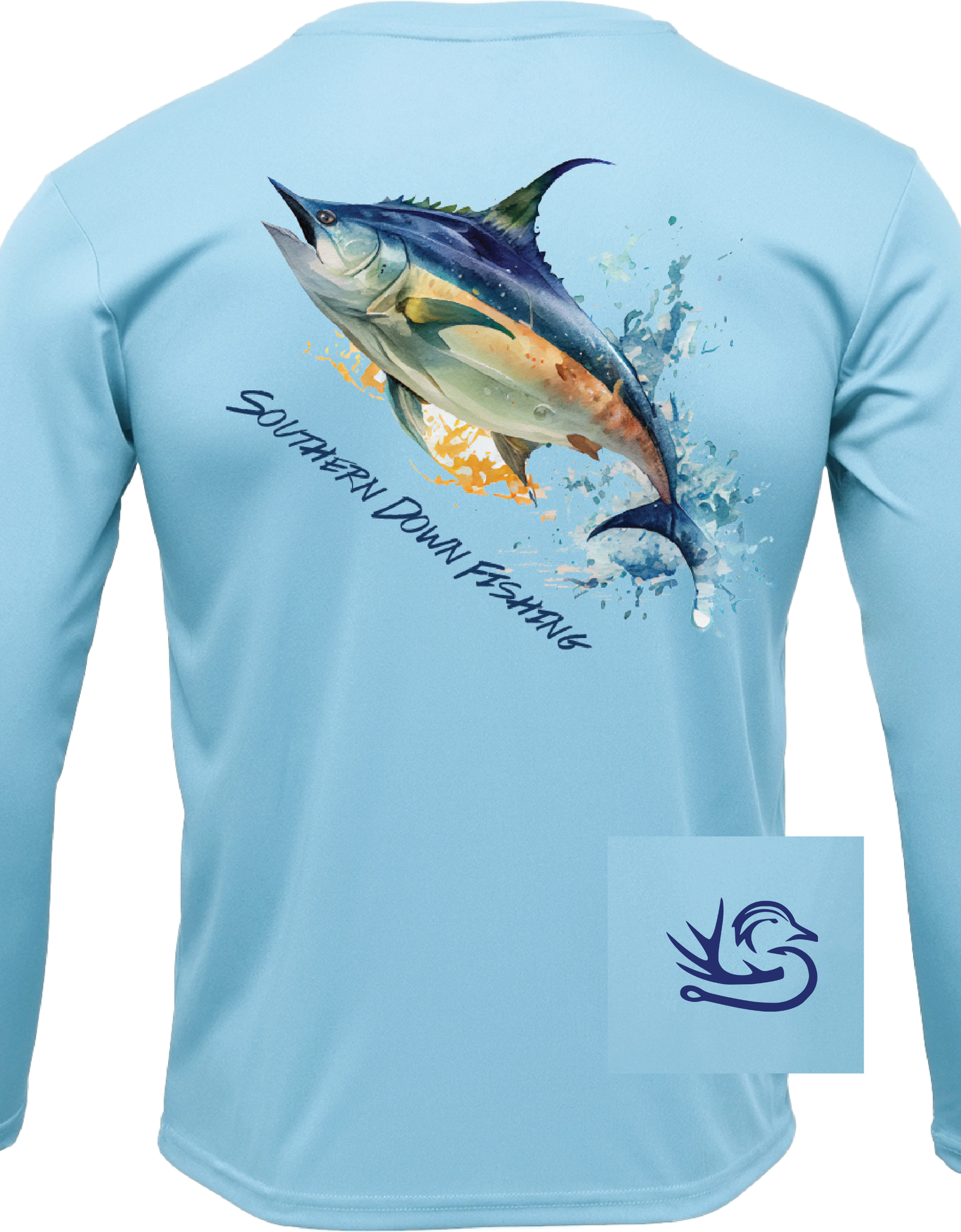 Blue Tuna Fishing Shirt