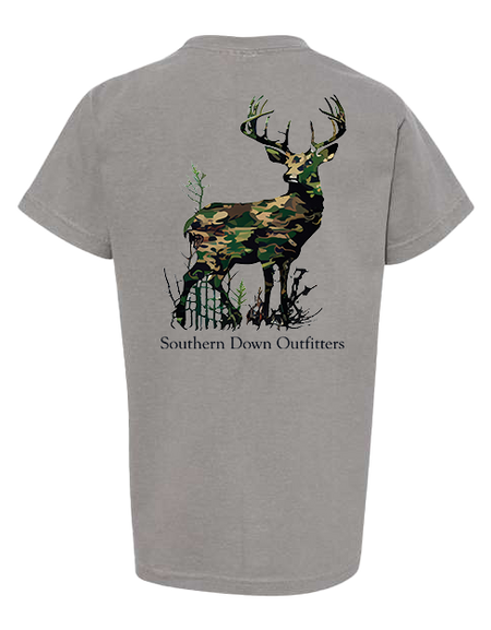 Camo Deer Youth Tee