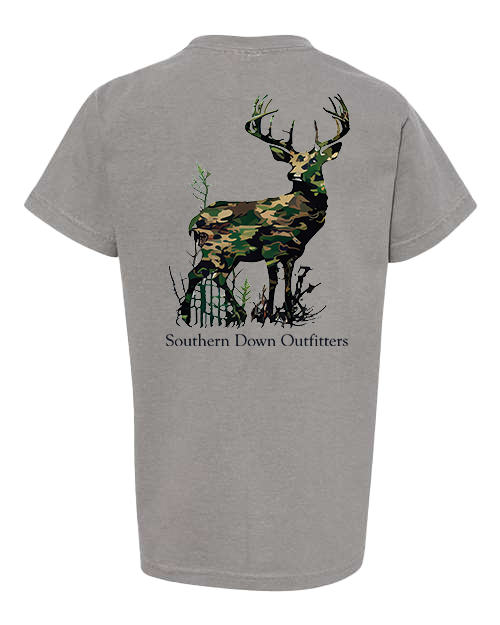 Camo Deer Youth Tee