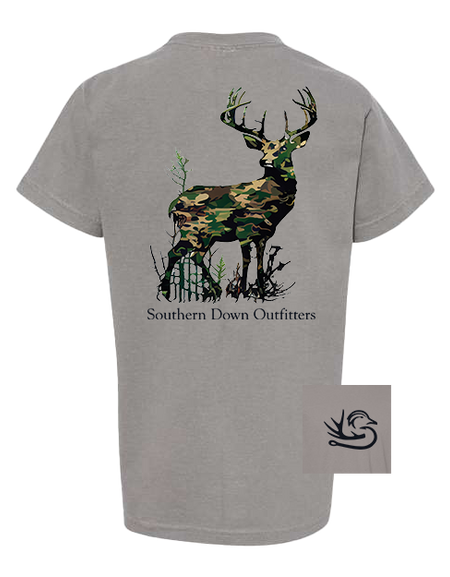 Camo Deer Youth Tee