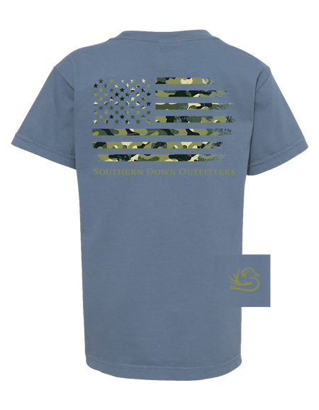 Camo Flag Youth Tee