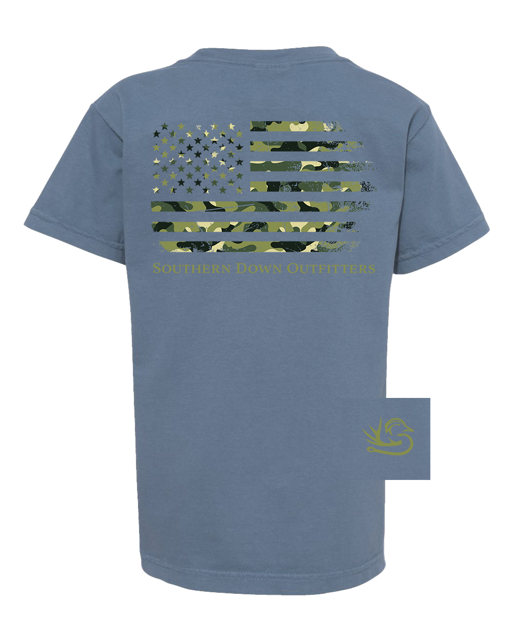 Camo Flag Youth Tee