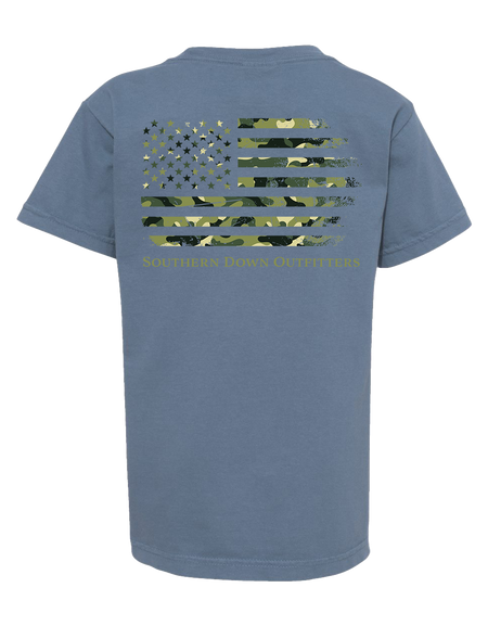 Camo Flag Youth Tee