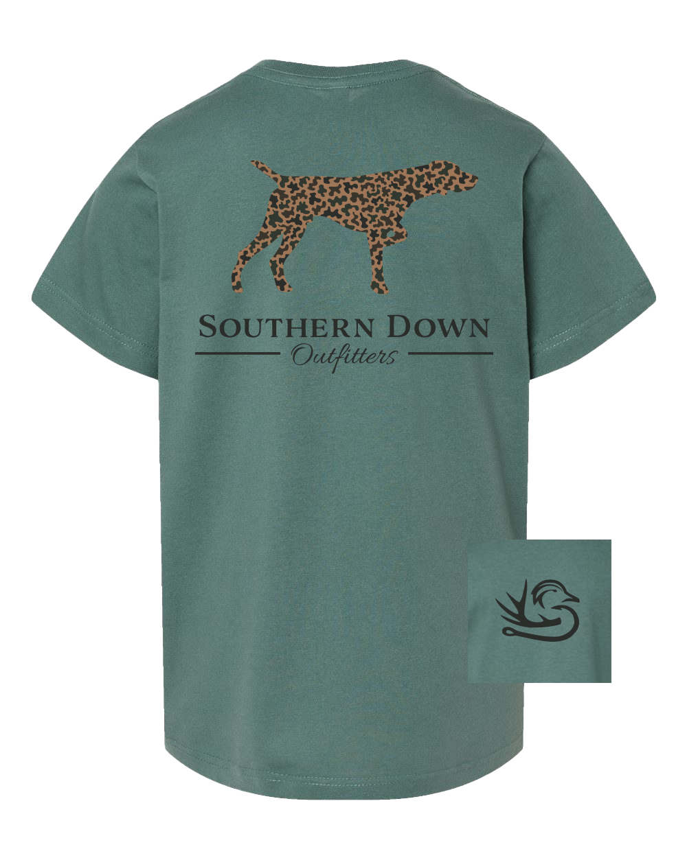 Dark Camo Dog Youth Tee