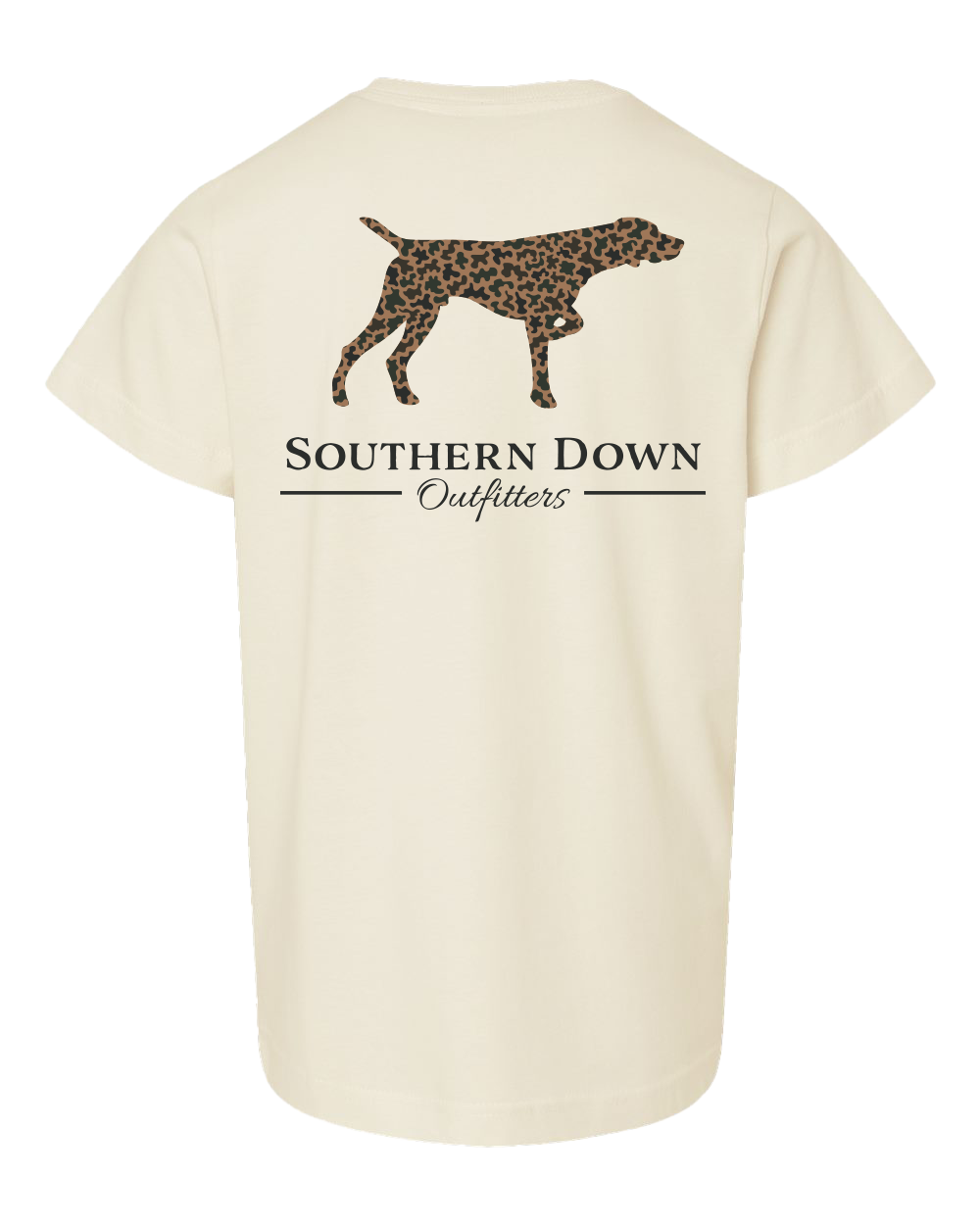 Dark Camo Dog Toddler Tee