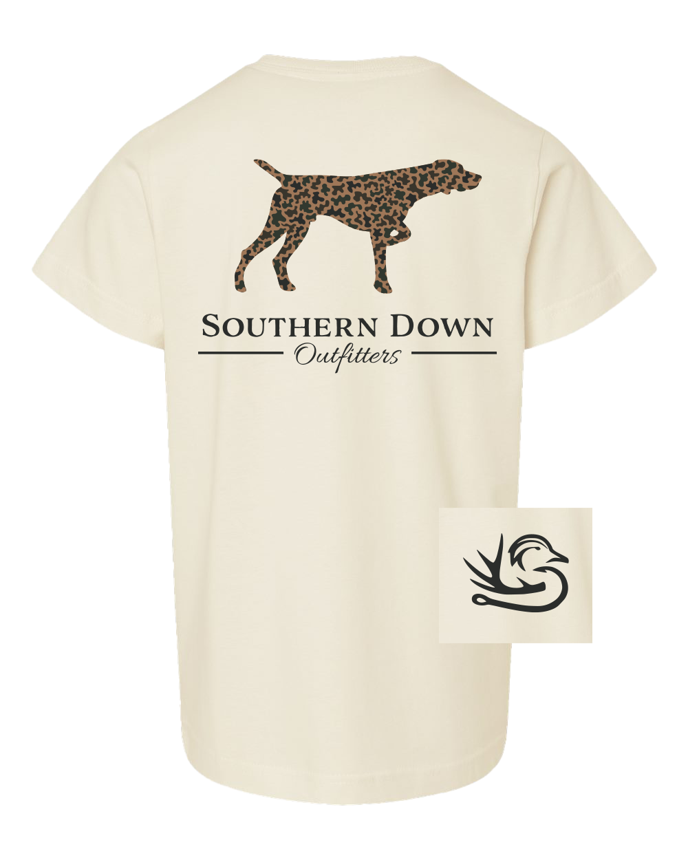 Dark Camo Dog Youth Tee