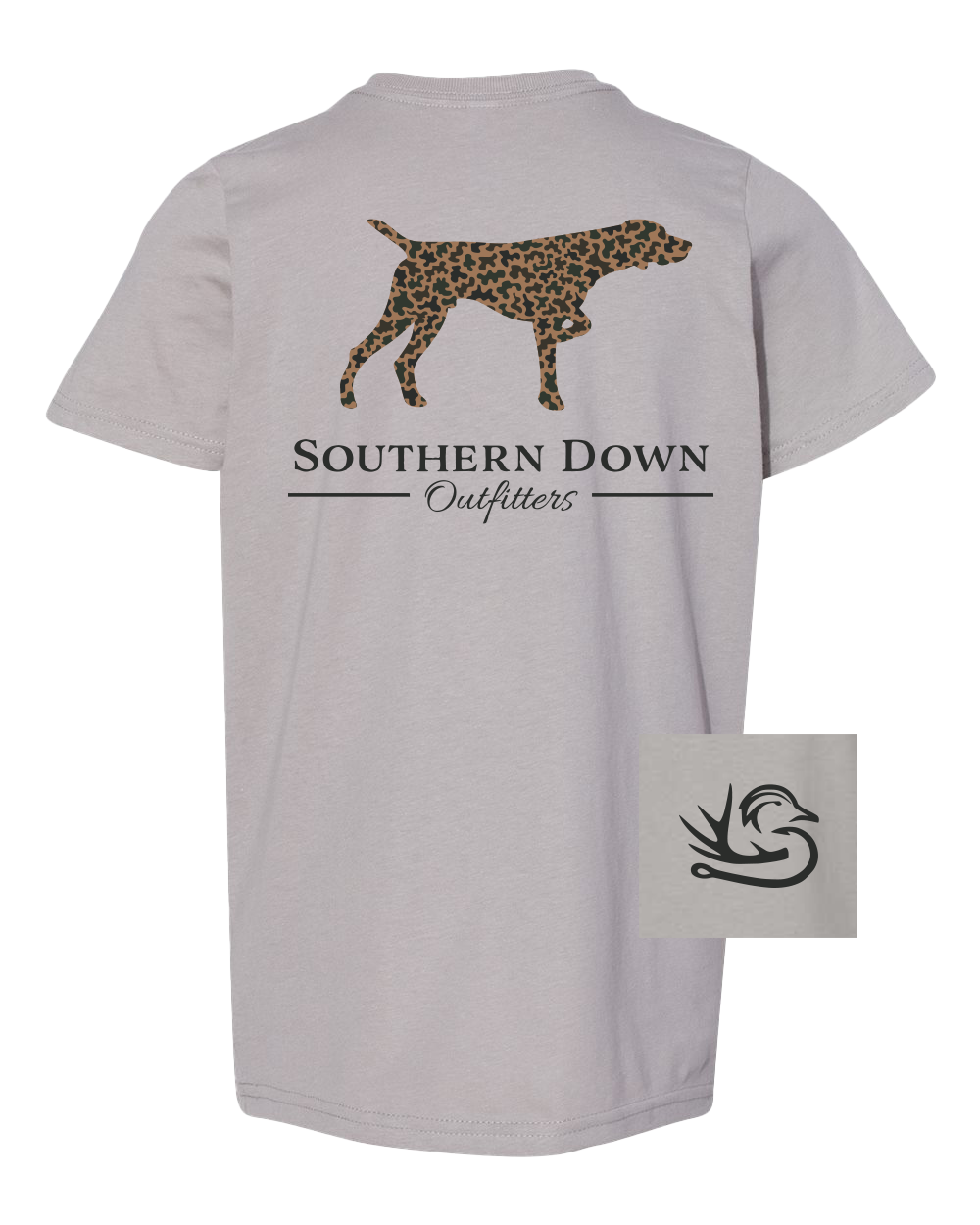 Dark Camo Dog Toddler Tee
