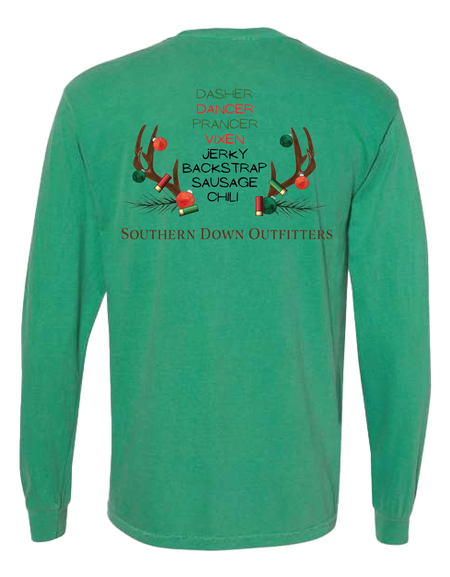 Southern Down Outfitters Reindeer Long Sleeve T-Shirt