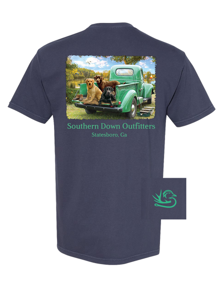 Dogs in Truck Tshirt