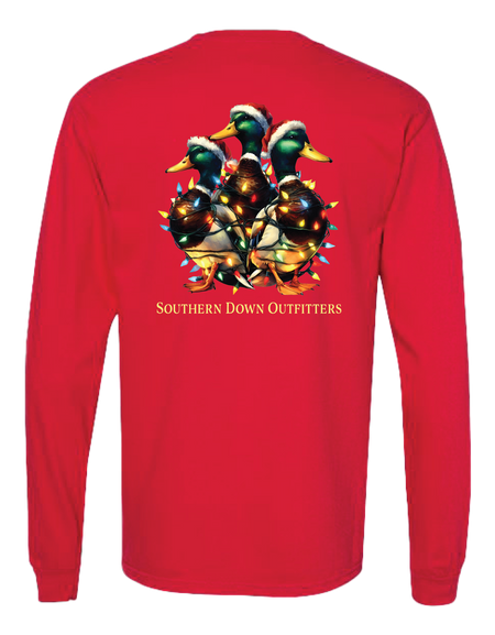 Christmas - Duck Lights LS Tee