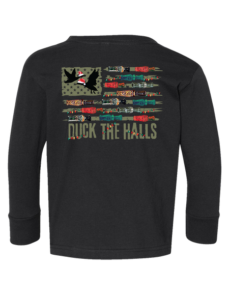 Christmas - Duck the Halls Toddler LS Tee