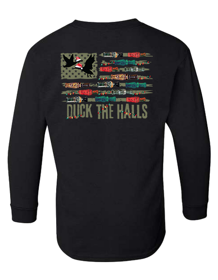 Christmas - Duck the Halls Youth LS Tee