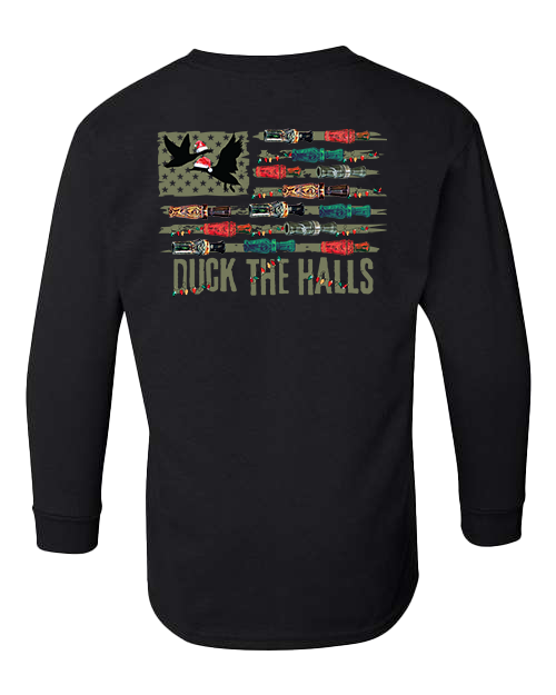 Christmas - Duck the Halls Youth LS Tee