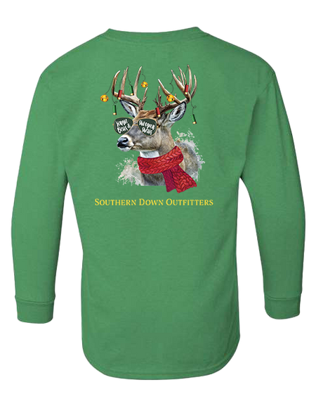 Christmas - Jingle Deer Youth LS Tee